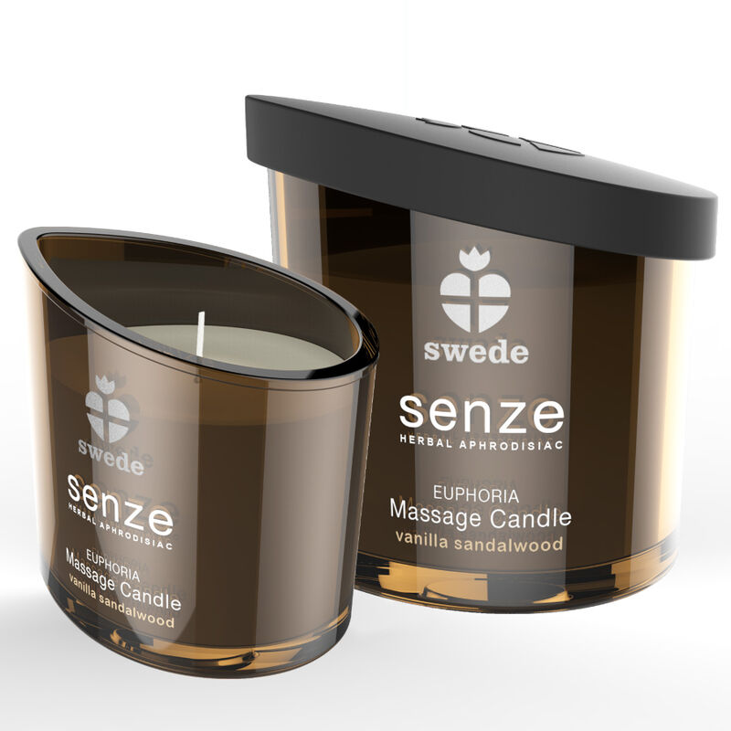 SWEDE - Bougie de Massage SENZE EUPHORIA - Vanille, Bois de Santal